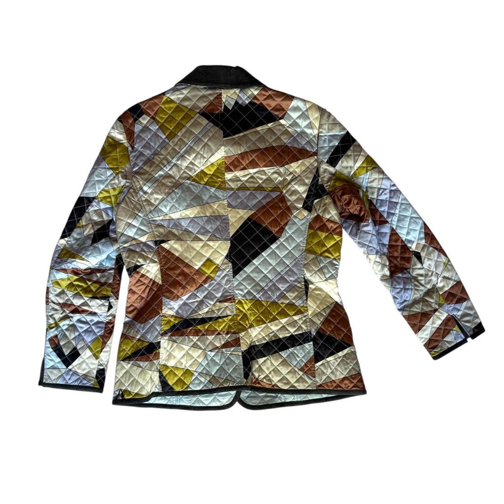 Vintage Etcetera Patchwork Quilted Silk Jacket Mu… - image 4